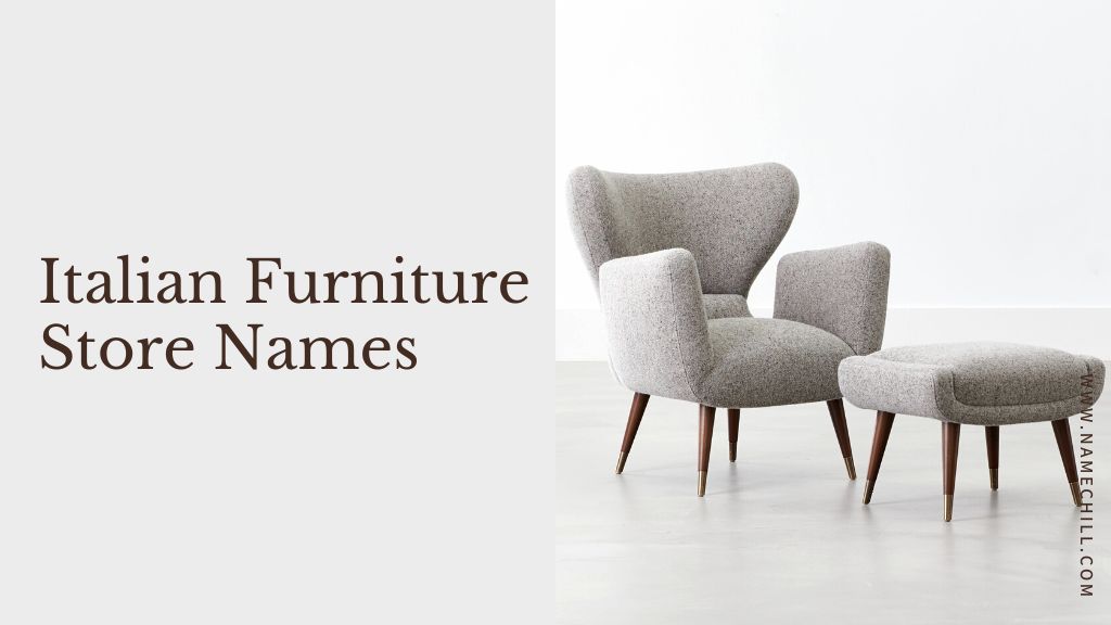 Italian Furniture Store Names