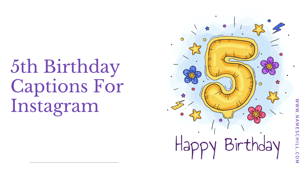 5th Birthday Captions For Instagram