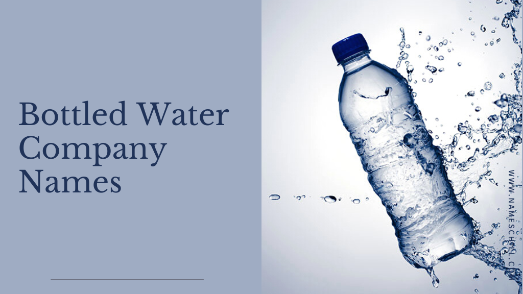 Bottled Water Company Names