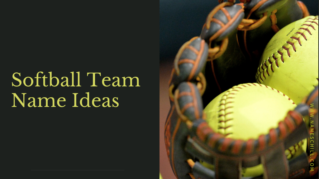 softball team name ideas
